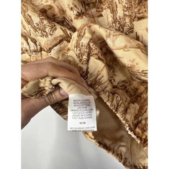 Cami NYC Flor Crop Versatile Puff Sleeve Blouse Top Women's Dessert Size: M NWT - Picture 9 of 11